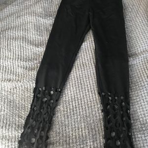 Agabhumi Black 'Holy Shins' Leggings NEW!